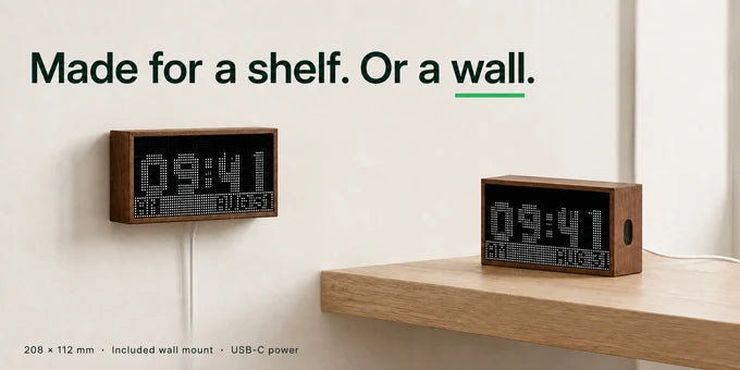 Niblet Pixel Display on a shelf and wall